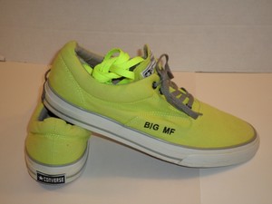 neon yellow tennis shoes