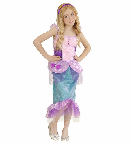 VESTITO ARIEL COSTUME SIRENETTA 5/7 ANNI WIDMANN CARNEVALE PARTY | eBay