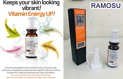 [RAMOSU]28 Days Magic Clear Ampoule 7ml + 0.3g Whitening and Regeneration Effect
