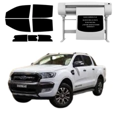 Precut Tint Kit Nano Carbon Film for Ford Ranger 2017 Sides 3 Piece Back