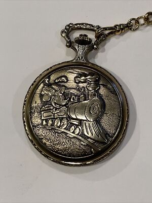 Vintage Colibri Disney Mickey Mouse Swiss Engineer Pocket Watch In
