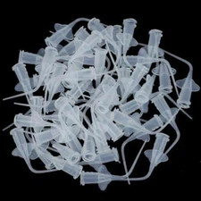 100PCS Dental Disposable Syringe Tip Dental Irrigation Tips Clear 0.25/0.35mm