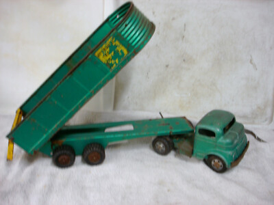 Structo Manufacturing ストラクト　ビンテージ　トラックトイ Vintage Ertl Toys Structo Hydraulic Dump Truck Blue And Yellow