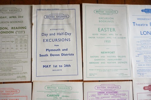 1950 Western Region Railway Handbills Timetable x20 Ref B5 - Picture 3 of 10
