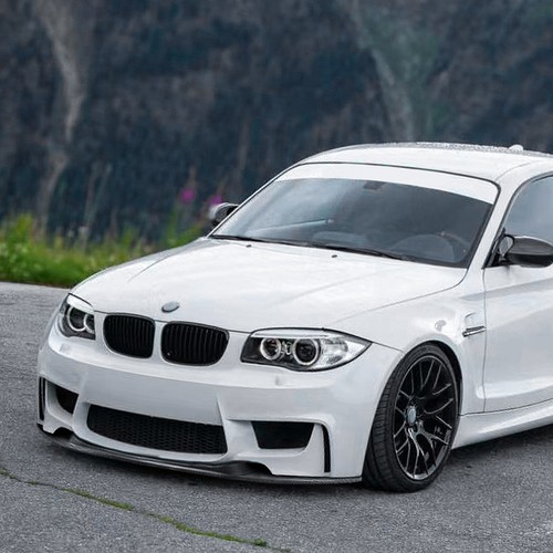 Front Bumper Splitter Lip Kit For BMW 1 Series E81 E82 E87 E88 1M 2004-2013 2009 - Picture 7 of 9