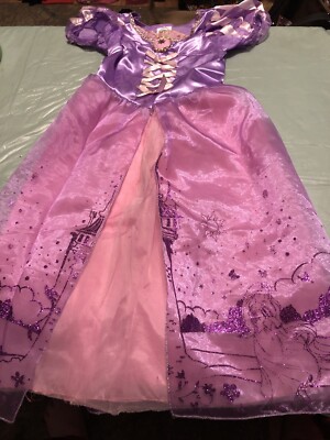 Disney Collection Tangled Rapunzel Girls Dress/Halloween Costume Size 5/6