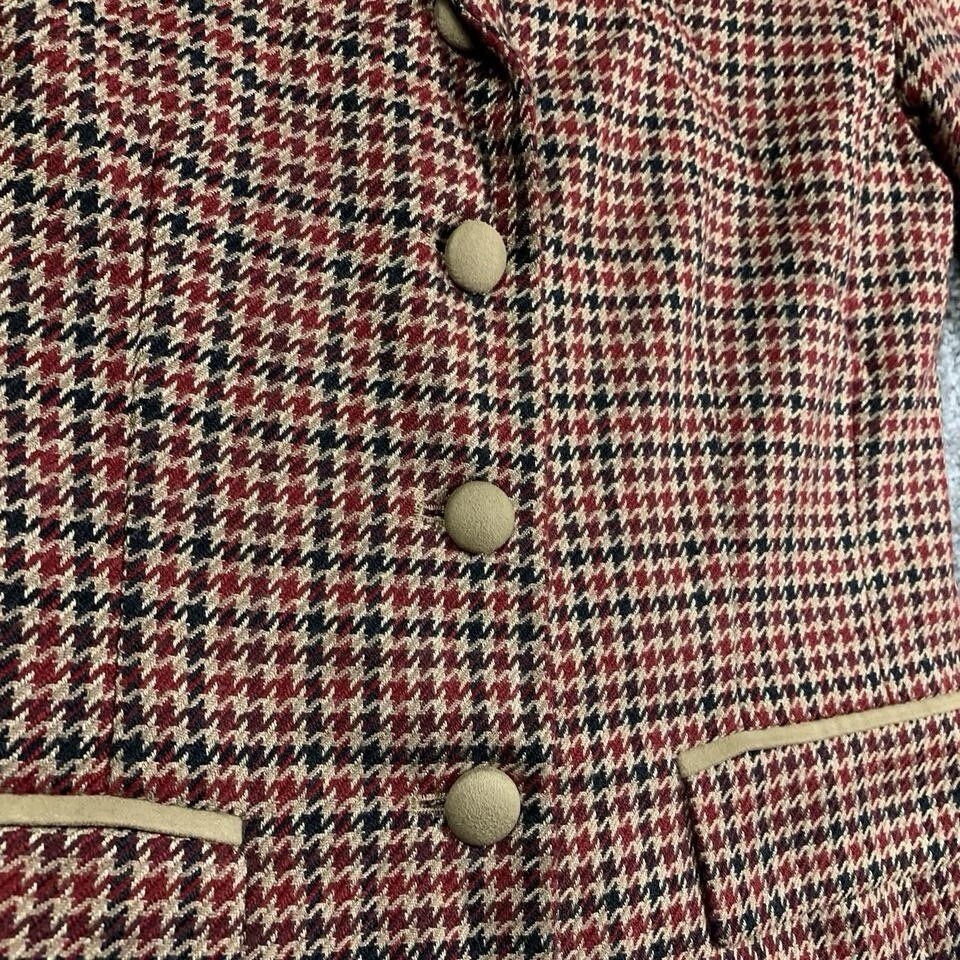 PENDLETON Houndstooth BLAZER Houndstooth Multi Sz… - image 5