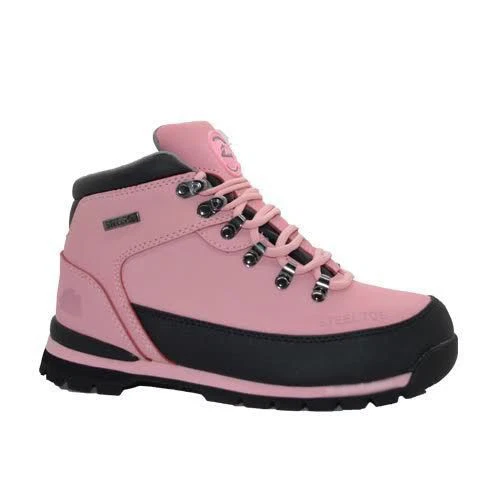 Womens New Groundwork Ladies Steel Toe Cap Leather Safety Trainers Work Boots - Picture 7 of 7
