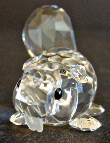 SWAROVSKI CRYSTAL BEAVER BABY LYING 164639 MINT BOXED RETIRED RARE - Picture 8 of 8
