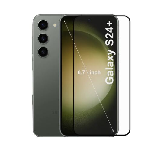 For Samsung Galaxy S24+ 5G Tempered Glass Full Cover Phone Screen Protector - Picture 4 of 24
