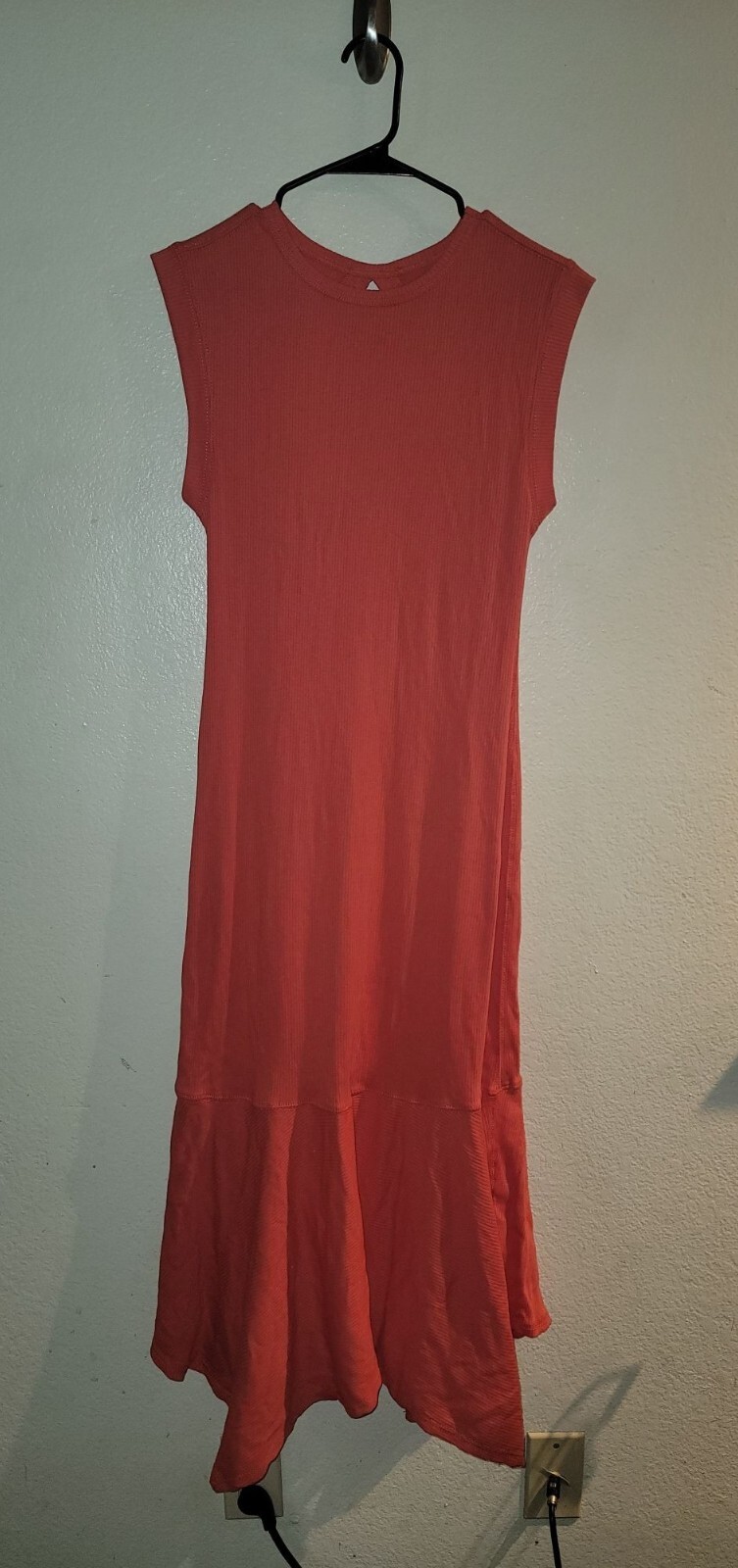 Daily Practice Anthro Red Open Back Midi Tank Dress Size M