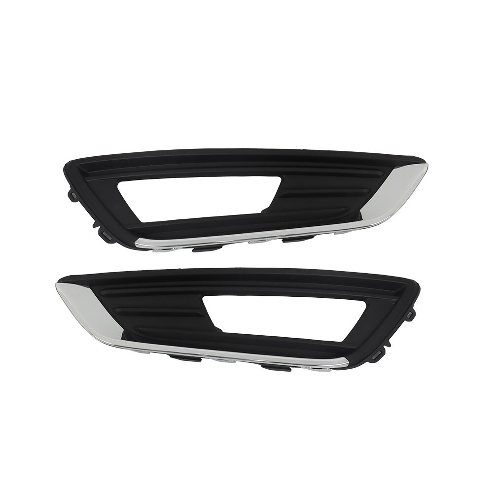 For Ford Focus 15-2018 Front Bumper Cover+Upper Grille w/Fog Light (Cover) Pair