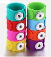 Slap Bracelet Snap Jewelry Kids Fits 18-20MM Ginger Charms Party Favor Gift New