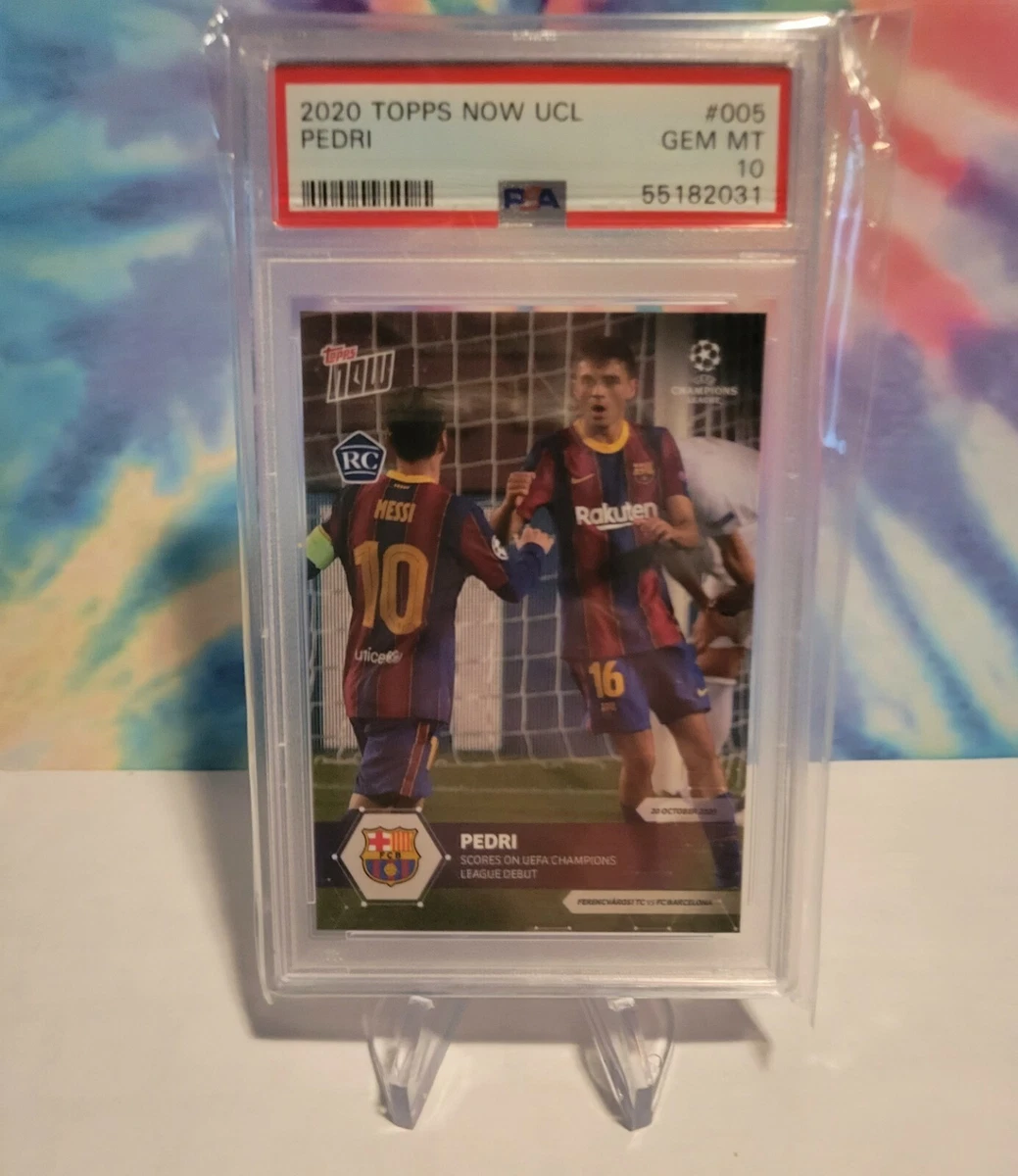 Topps Now UEFA Champions League Pedri #005 Trading Card 2020-21
