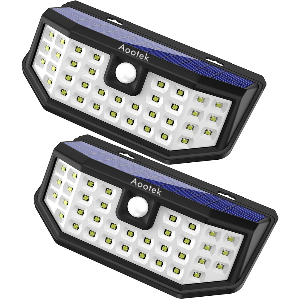 Aootek 43238 58730 36 Led Solar Step Fence Deck Light 2 Pieces For Sale Online Ebay