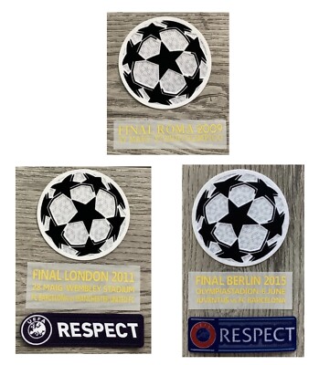 Barcelona CHAMPIONS LEAGUE 2009/2011/ 2015 match detail + RESPECT patch