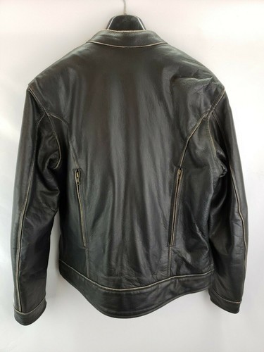 Women's RIVER ROAD Dame Drifter Leather Motorcycle Jacket w/ Quilted Liner-Small - Picture 6 of 11