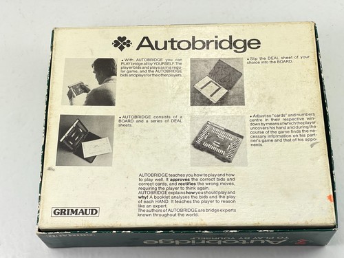 Vintage Bridge Autobridge Card Playing Game Play Yourself Manuals Cards USA - Picture 16 of 16