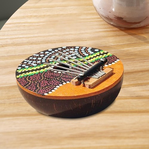 Daumenklavier, 7 Tasten, Kalimbas, handbemalte Muster, tragbares