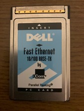 Dell Fast Ethernet 10/100 Base-TX 3Com PC Card. No Cable .