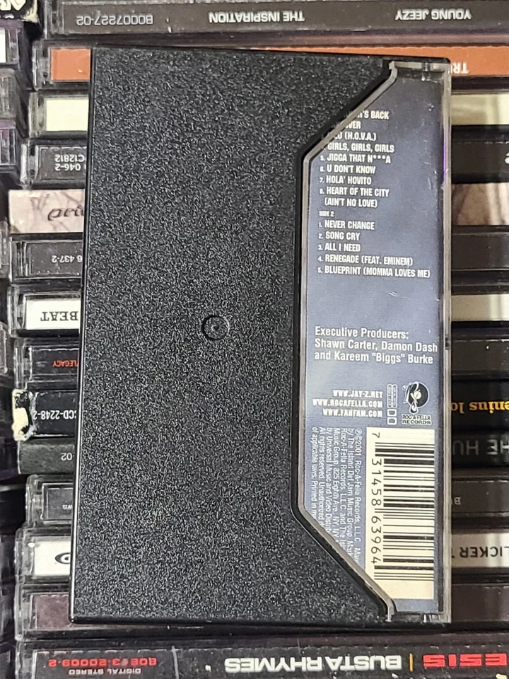Jay-Z The Blueprint Cassette Tape Blue Edition Eminem Rare HTF OOP - Image 2 of 4