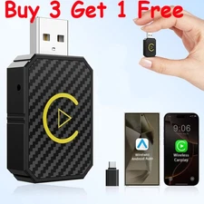 Wireless Carplay Android Auto Adapter 2 in1 Mini Box Plug&Play Wireless Dongle