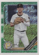 2019 Bowman Chrome Prospects Green Shimmer Refractor 13/99 Travis Swaggerty fm0