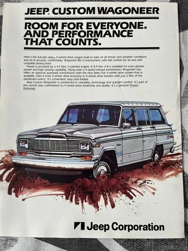 1983 Jeep Custom Wagoneer Catalog / Brochure -