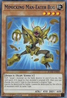 Mimicking Man-Eater Bug - BODE-EN029 - Common - 1st Edition - Heavily Played