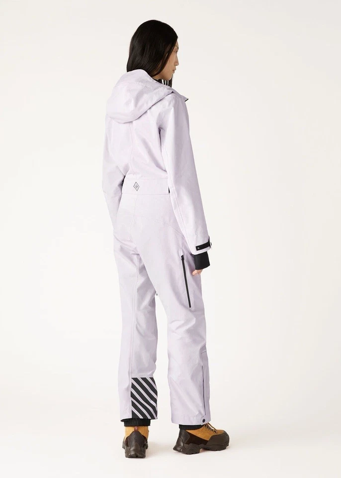 Loro Piana Belted cotton blend ripstop hooded ski suit lilac - BNWT- FAO5536 - Image 2 of 4