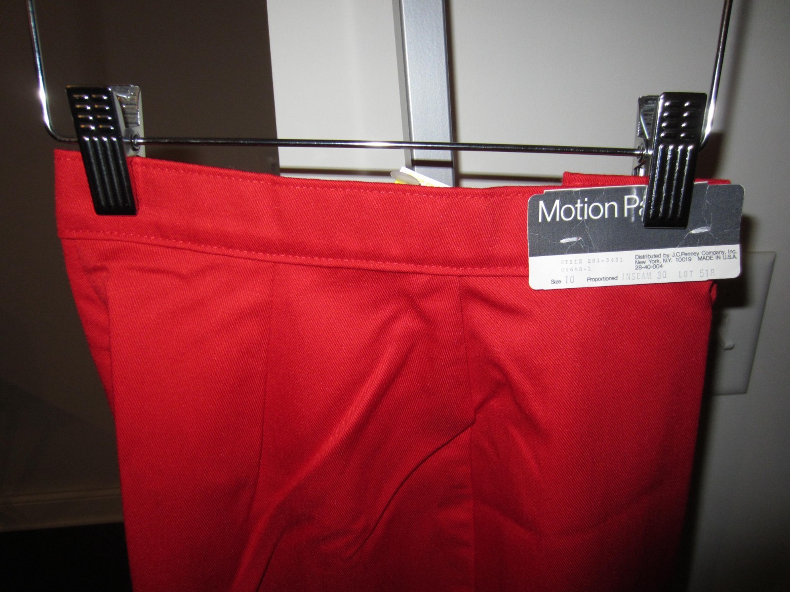 Girls Motion Pants Red Size 10 image 6