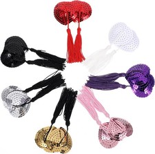 7 Pairs Women Reusable Breast Pasties Nipple Tassels Women Nipple Pasties