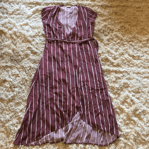 Aritzia Wilfred Jess’s wrap dress large maroon