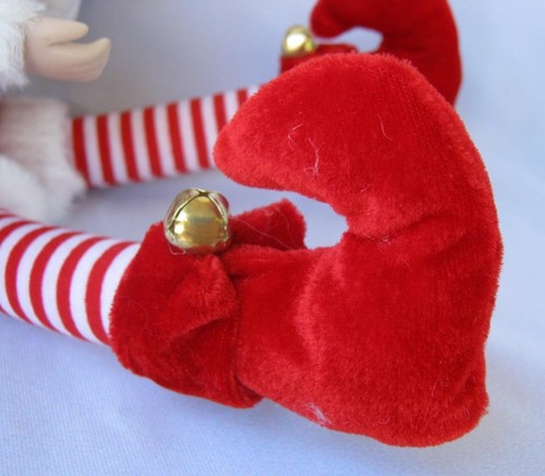 Sincerely Santa Christmas Elf Fairy Doll Richly Decorated Green Red White - Picture 4 of 12