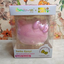 Hello Kitty x The Creme Shop Aromatherapy Fizzy Bath Bomb Strawberry Skies NEW