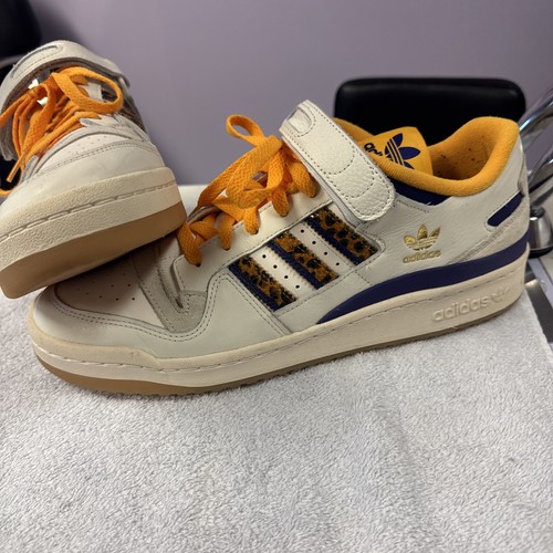 Size 11 - adidas Forum 84 Low Los Angelas Lakers Snakeskin RARE Kobe Bryant - Picture 1 of 9