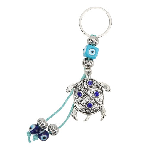 Schlüsselanhänger Mit Bösem Blick Schildkröten-Design Legierung Farbige - Picture 24 of 24