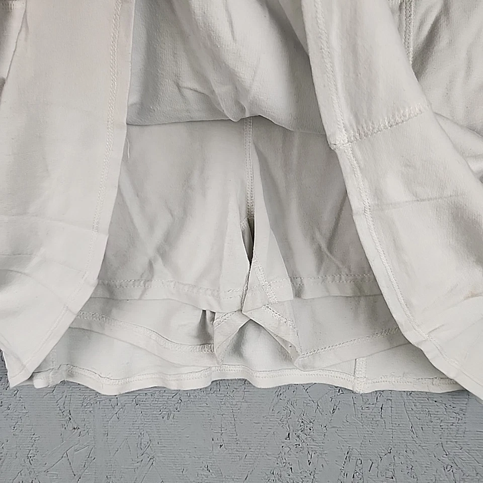 Юбка теннисная женская Green Tea большая белая без застежек спортивная теннисная с подкладкой для гольфа - Изображение 4 из 4