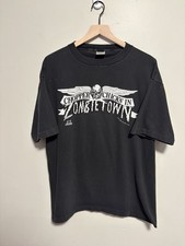 Vintage 90s Chrome Hearts Chopper Chicks In Zombietown Movie Promo T-Shirt XL