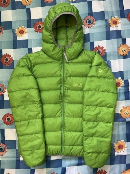 Men Jack Wolfskin Down Jacket Green 38 / M / 46