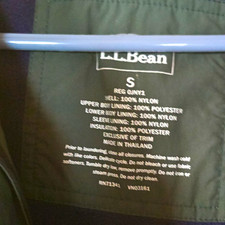 L.L.Bean Mens Hooded Full Zip Insulated Lined...