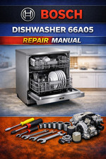 BOSCH 66A05 Fast Food Dishwasher Service Manual Repair Shop Technical