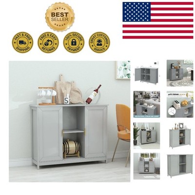 Modern Multi-Functional Grey Sideboard   Perfect Storage for Every Room