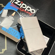 Zippo Oil Lighter 1933 Replica Silver Unused Collectible