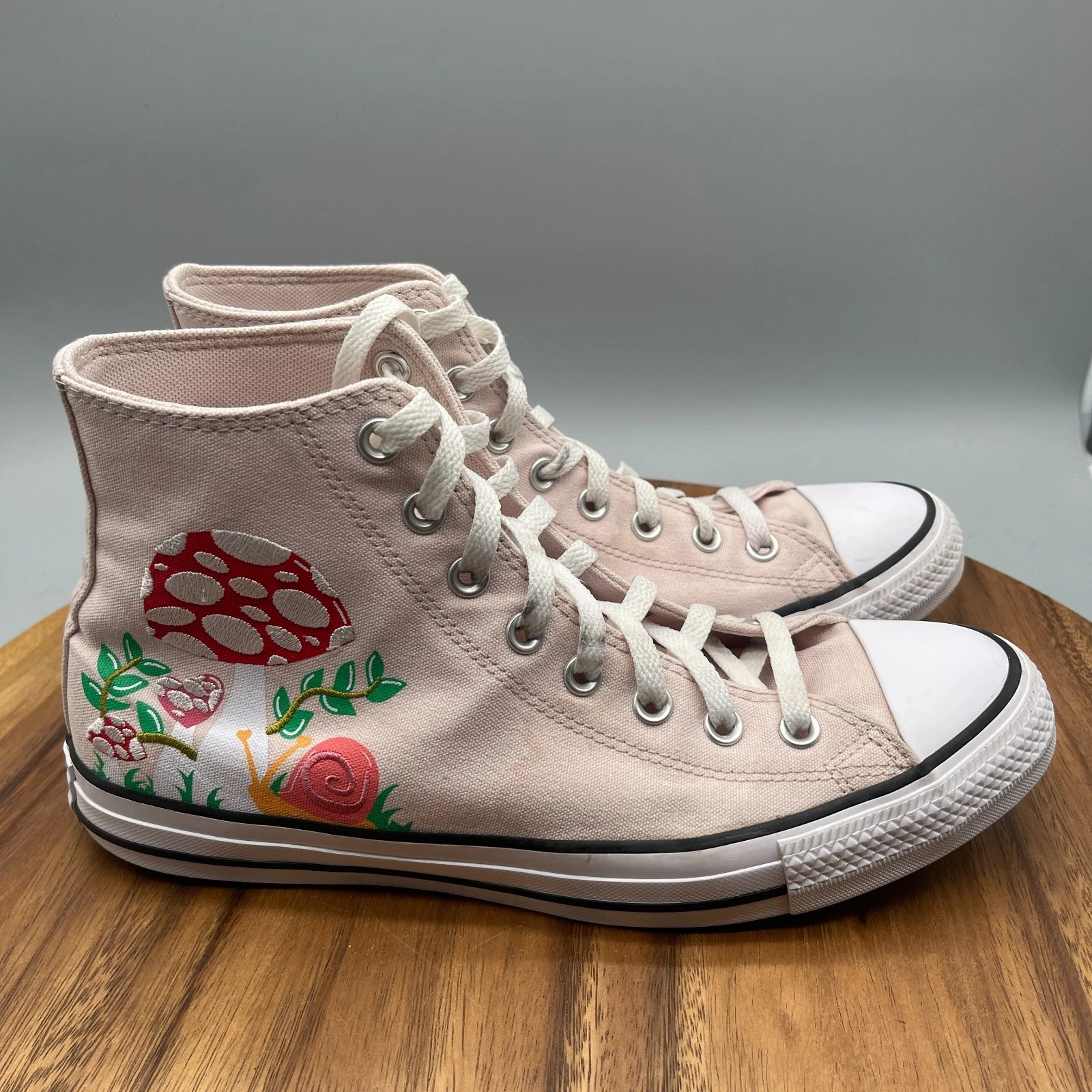 Scarpe Converse Chuck Taylor All Star donna 11 rosa ricamate fungo casual