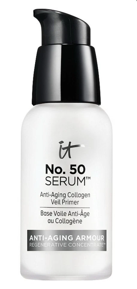 IT Cosmetics No. 50 SERUM Anti-Envejecimiento Colágeno Velo Primer 1oz ¡TAMAÑO COMPLETO! INCREÍBLE Foto 2 de 2