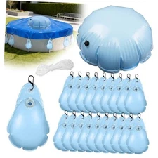 3.8 Ft Round Pool Pillows for Winterizing with 20PCS Pool Round/ 20PCS Bags
