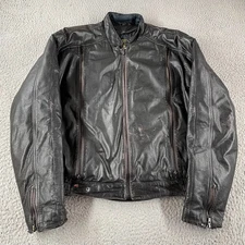 Hein Gericke Echt Leder Leather Motorcycle Jacket With Removable Liner Size 44