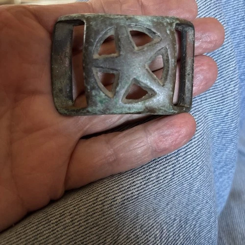 Original Civil War Confederate Brass Buckle (Incredibly Rare) Texas Star Saddle