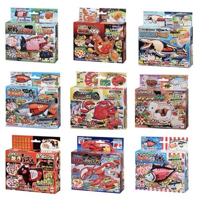 MegaHouse 3D Puzzle LOT Of 9 Kurobuta Sheep Salmon Chicken Snow Crab Cow Lobster